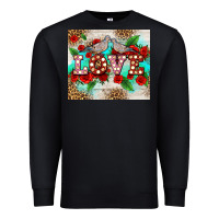 Black love birds and love with ross Premium Sweatshirt - AdoDesignShop