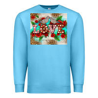 Ocean Blue love birds and love with ross Premium Sweatshirt - AdoDesignShop