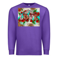 Purple love birds and love with ross Premium Sweatshirt - AdoDesignShop