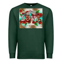 Sports Green love birds and love with ross Premium Sweatshirt - AdoDesignShop