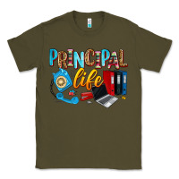 Army Green principal life Classic Tee - Zillion Design Studio