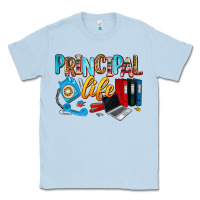Dusty Blue principal life Classic Tee - Zillion Design Studio