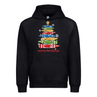 Black crayons tree christmas Urban Hoodie - MaliasSmallBusiness