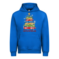 Cobalt crayons tree christmas Urban Hoodie - MaliasSmallBusiness
