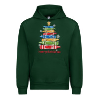 Forest Green crayons tree christmas Urban Hoodie - MaliasSmallBusiness