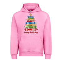 Fuchsia Pink crayons tree christmas Urban Hoodie - MaliasSmallBusiness
