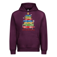 Mauve Wine crayons tree christmas Urban Hoodie - MaliasSmallBusiness