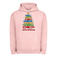 Pigment Salmon crayons tree christmas Urban Hoodie - MaliasSmallBusiness