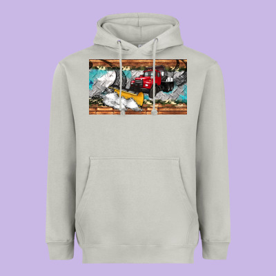 Snow Truck Sippy Cup Heavyweight Hoodie Designed By Artiststas