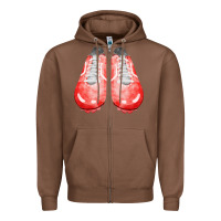 Chestnut red cleats fa element 2 Zipper Hoodie - FaDigitalArtStudio