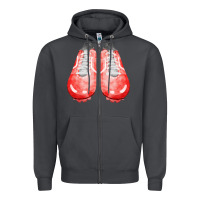 Red Cleats Fa Element 2 Zipper Hoodie | Teevron