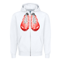 White red cleats fa element 2 Zipper Hoodie - FaDigitalArtStudio