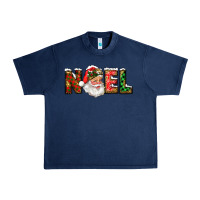 Navy Western Noel Santa Claus Urban Heavy Tee - RanaPortraitStore