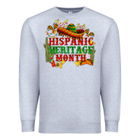 Heather Grey national hispanic heritage month Premium Sweatshirt - BundleAndBundleShop