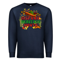 Navy national hispanic heritage month Premium Sweatshirt - BundleAndBundleShop