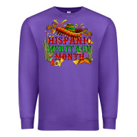 Purple national hispanic heritage month Premium Sweatshirt - BundleAndBundleShop