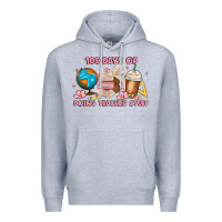 Heather Grey 100 days of doing teacher stuff Premium Hoodie - MaliasSmallBusiness