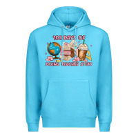 Ocean Blue 100 days of doing teacher stuff Premium Hoodie - MaliasSmallBusiness