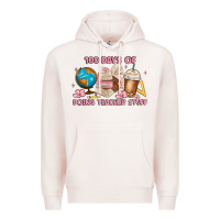Pale Pink 100 days of doing teacher stuff Premium Hoodie - MaliasSmallBusiness