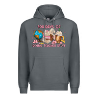 Rock 100 days of doing teacher stuff Premium Hoodie - MaliasSmallBusiness