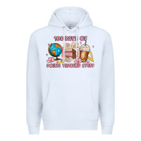 White 100 days of doing teacher stuff Premium Hoodie - MaliasSmallBusiness