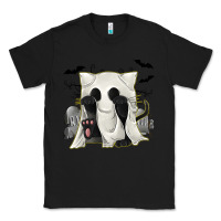 Black Ghost Cat Classic Tee - texasbilliewilder