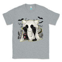 Heather Grey Ghost Cat Classic Tee - texasbilliewilder