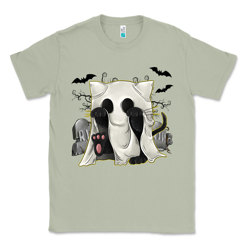 Ghost Cat Classic Tee by texasbilliewilder | Teevron