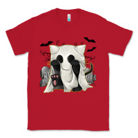 Red Ghost Cat Classic Tee - texasbilliewilder