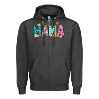 Charcoal Heather Easter Mama Easter Day Zipper Hoodie - Neo Western