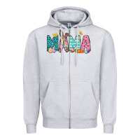 Heather Grey Easter Mama Easter Day Zipper Hoodie - Neo Western