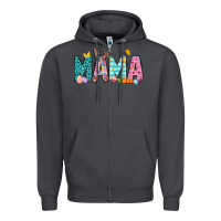 Smoke Easter Mama Easter Day Zipper Hoodie - Neo Western