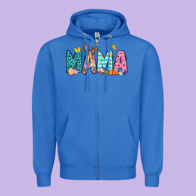 Easter Mama Easter Day Zipper Hoodie Designed By Neo Western