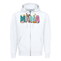White Easter Mama Easter Day Zipper Hoodie - Neo Western