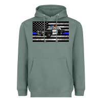 Sage thin blue line police car sippy cup Heavyweight Hoodie - Artiststas