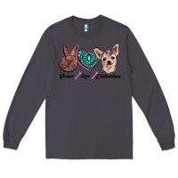 Smoke peace love chihuahua Long Sleeve Tee - RanaPortraitStore