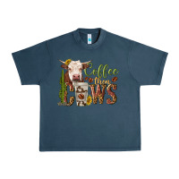 Midnight Navy coffee then cows Urban Heavy Tee - texasbilliewilder