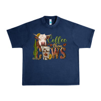 Navy coffee then cows Urban Heavy Tee - texasbilliewilder