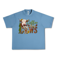 Pebble Blue coffee then cows Urban Heavy Tee - texasbilliewilder