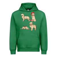 Emerald christmas dogs Urban Hoodie - MaliasSmallBusiness