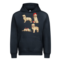 Navy christmas dogs Urban Hoodie - MaliasSmallBusiness