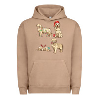 Pigment Burro christmas dogs Urban Hoodie - MaliasSmallBusiness