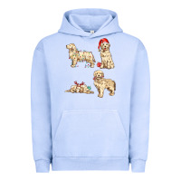 Pigment Grape Ice christmas dogs Urban Hoodie - MaliasSmallBusiness