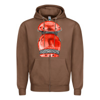 Chestnut red leg guard fa element Zipper Hoodie - FaDigitalArtStudio