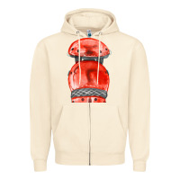 Sandshell red leg guard fa element Zipper Hoodie - FaDigitalArtStudio