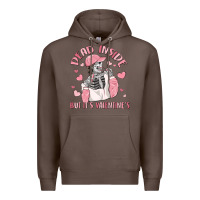 Coffee dead inside but it's valentine's Premium Hoodie - MaliasSmallBusiness