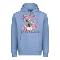 Colony Blue dead inside but it's valentine's Premium Hoodie - MaliasSmallBusiness