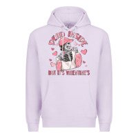 Lilac dead inside but it's valentine's Premium Hoodie - MaliasSmallBusiness
