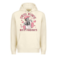 Sandshell dead inside but it's valentine's Premium Hoodie - MaliasSmallBusiness