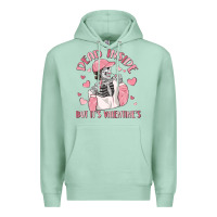 Seafoam dead inside but it's valentine's Premium Hoodie - MaliasSmallBusiness